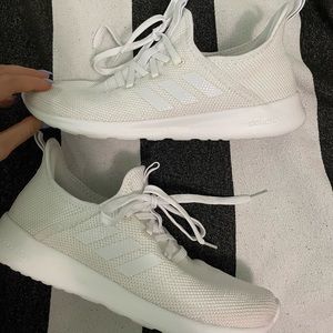 White Adidas Cloudfoam Super Sneakers